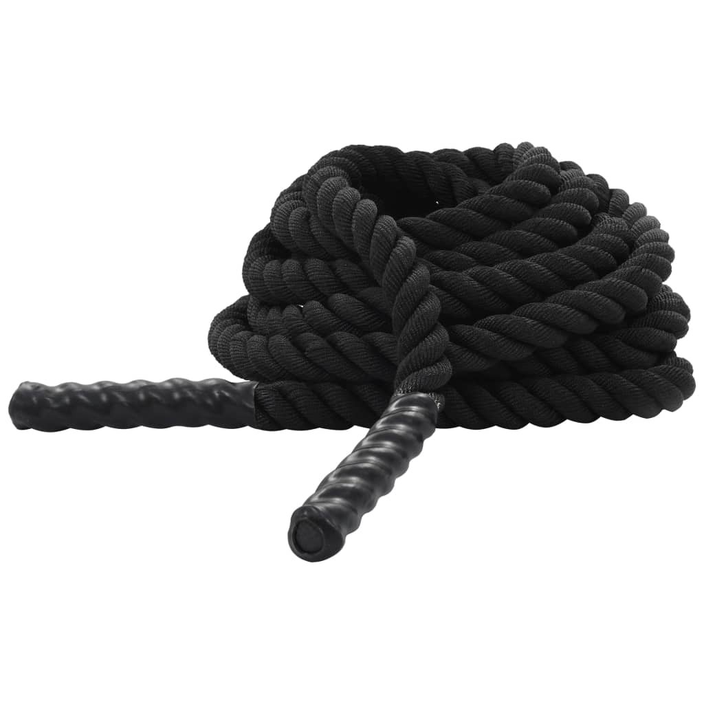 Battle Rope 15 m Polyester Black